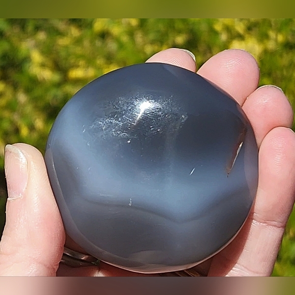 🦋🦋🦋 3/$25---Beautiful Orca Agate Palm Stone #2 - Picture 7 of 14